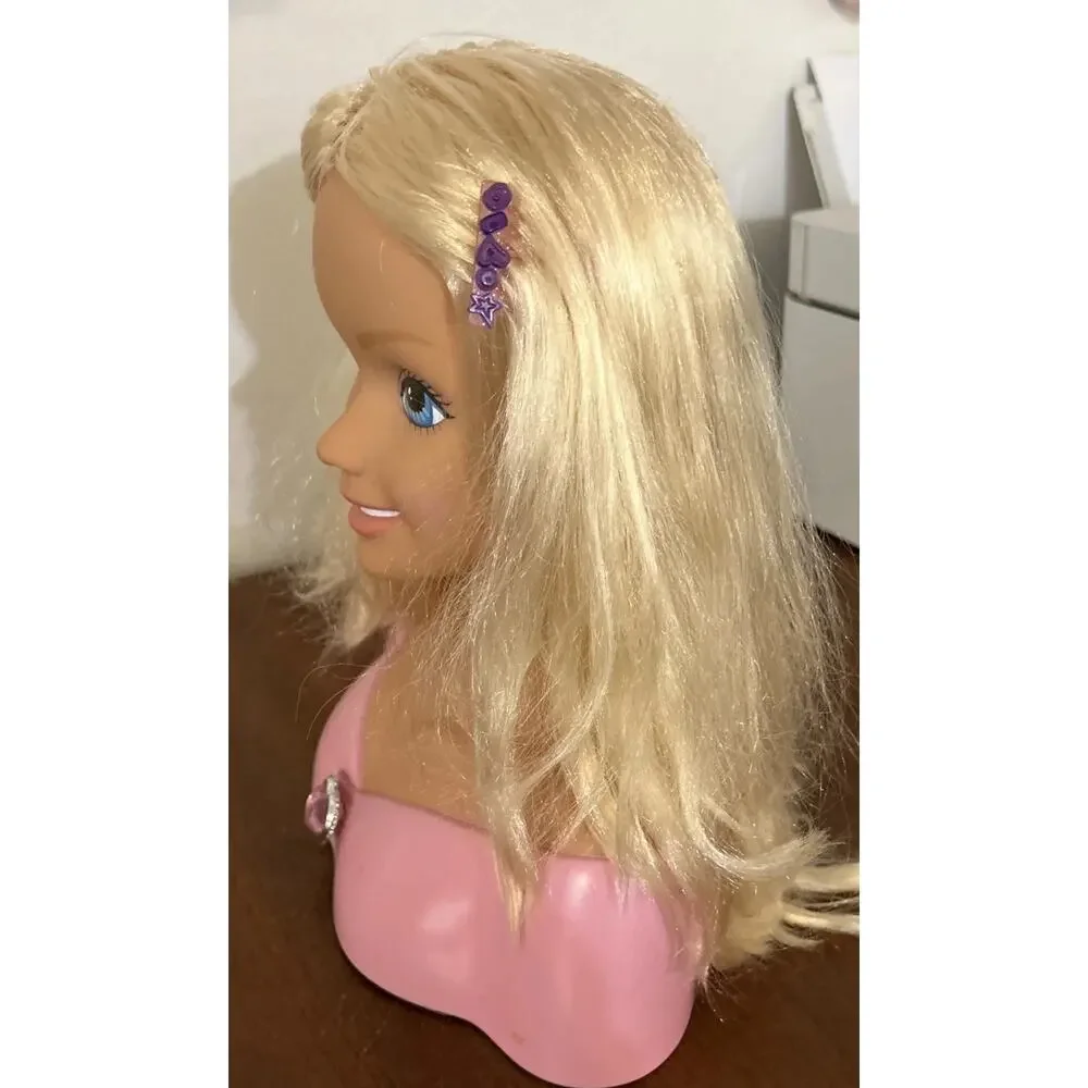 Mattel Barbie Make Me Pretty Talking Styling Head 2001 Tested & Works Box Damage